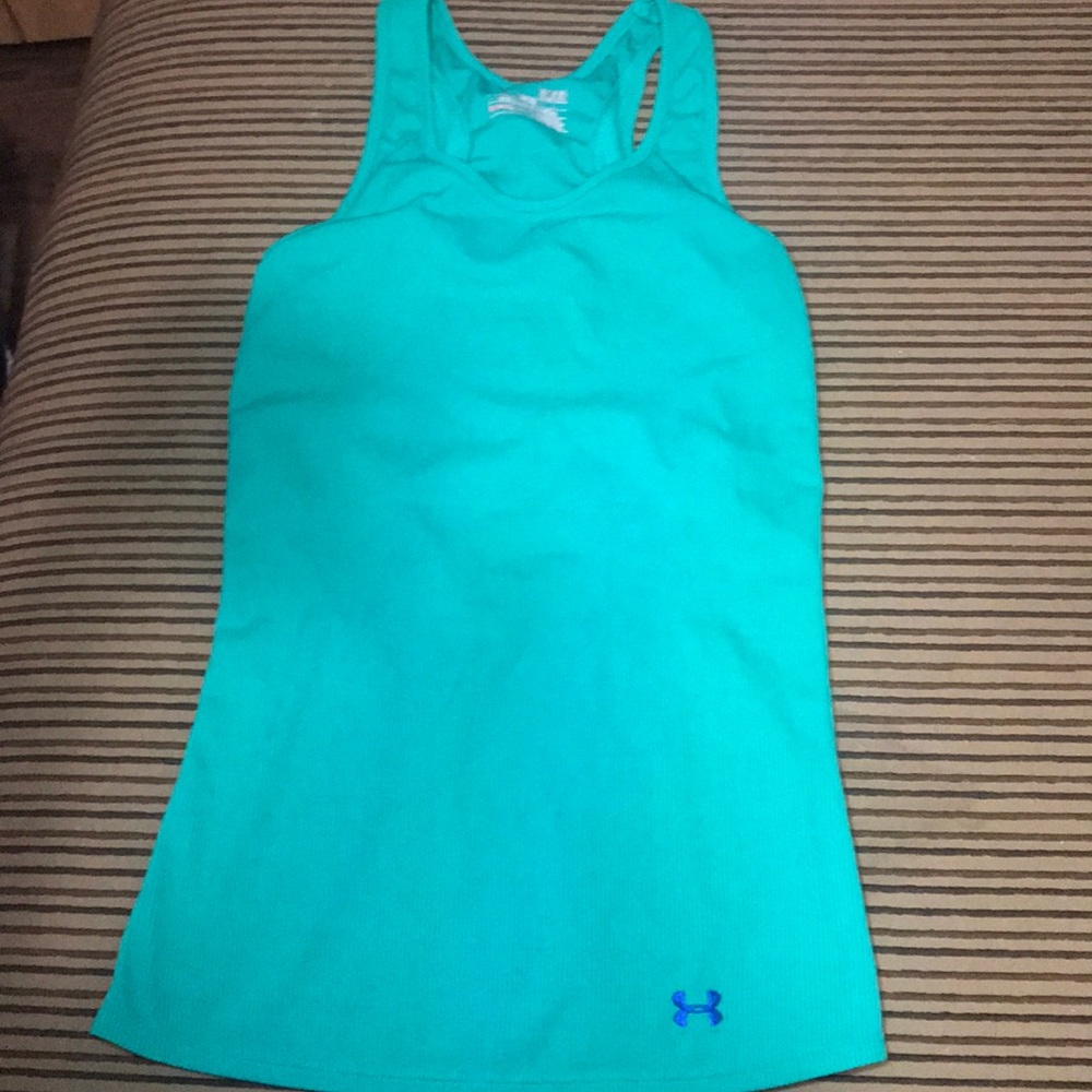 Teal under armor tank top